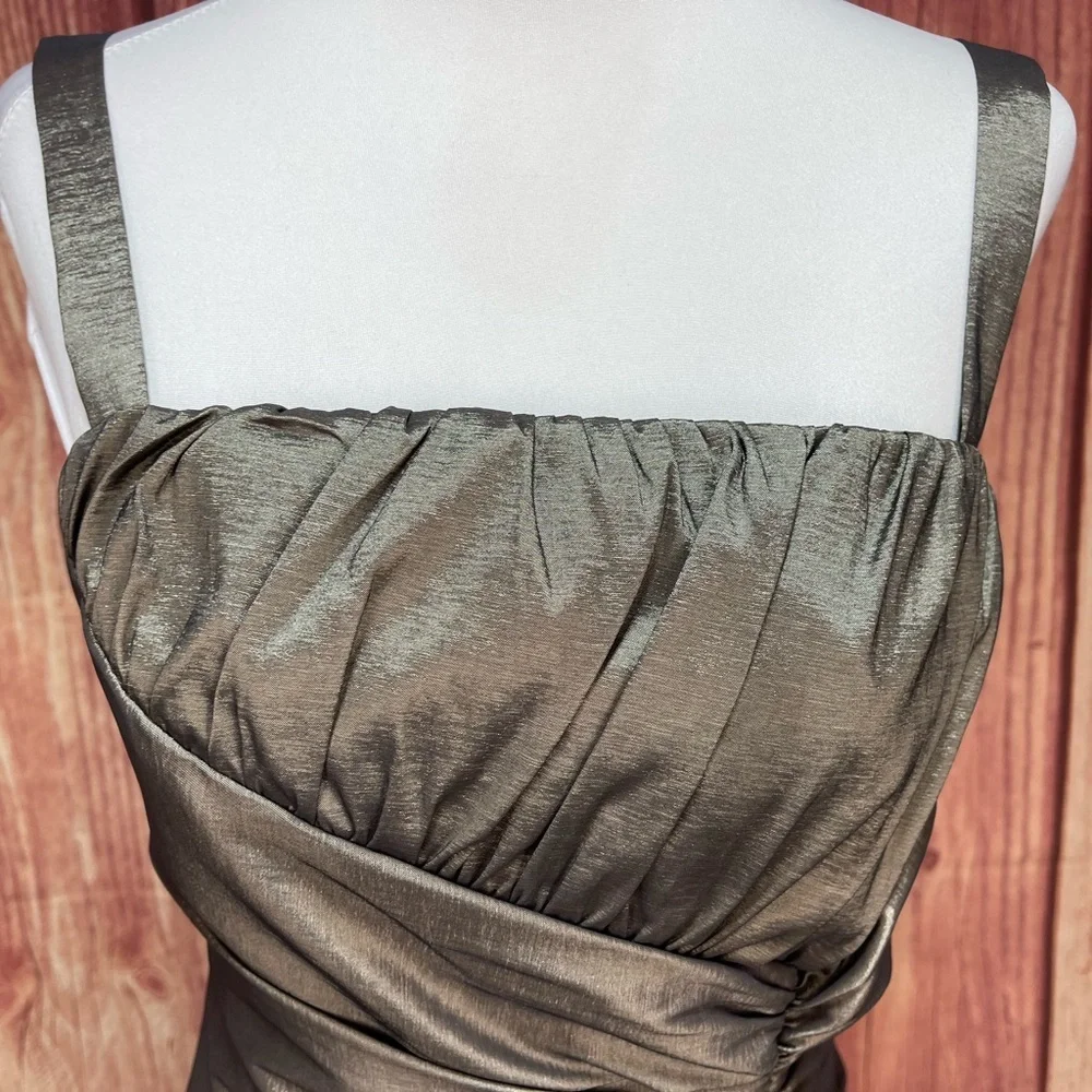 R&M Richards 2pc iridescent mother of the bride dress with shrug women’s size 6 - Picture 6 of 17